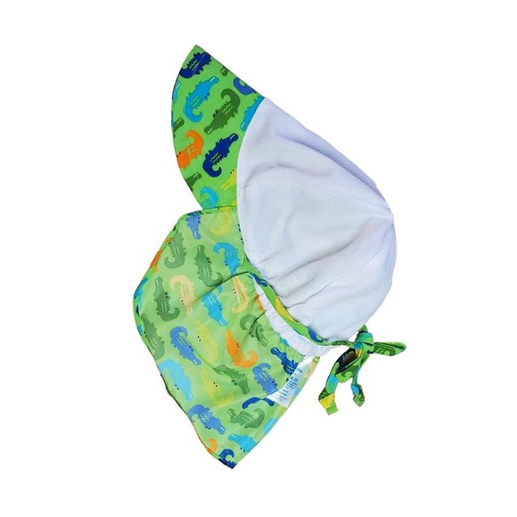 I Play Sun Protection Hat 0-6 Months Green, New - Picture 4 of 12